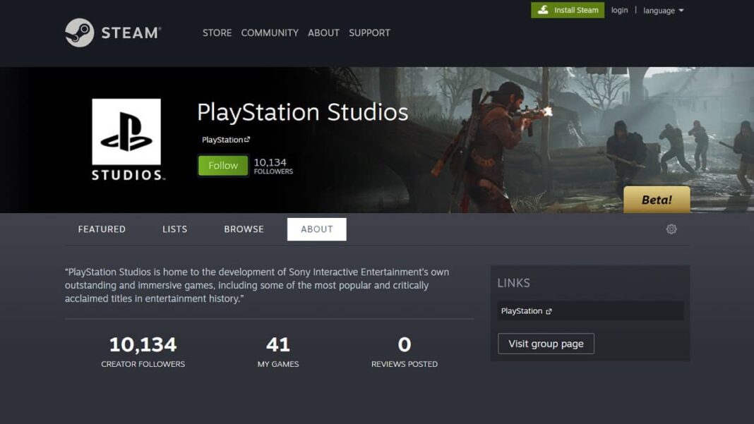PlayStation stüdyosunun küratör sayfası resmi olarak Steam’de açıldı