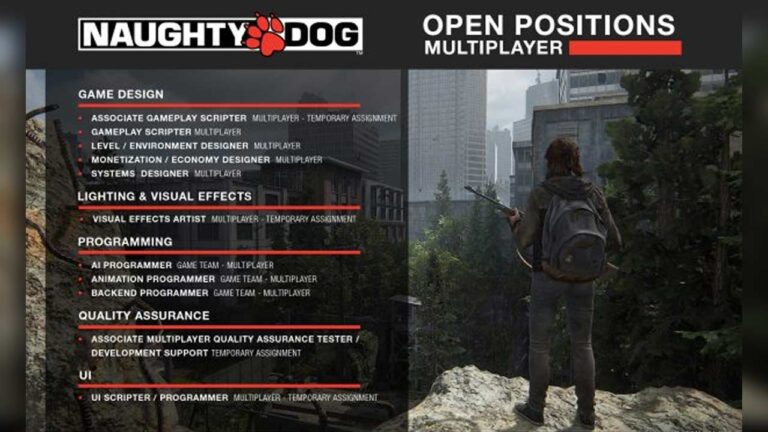 Naughty Dog yeni projeleri için işe alım yapıyor