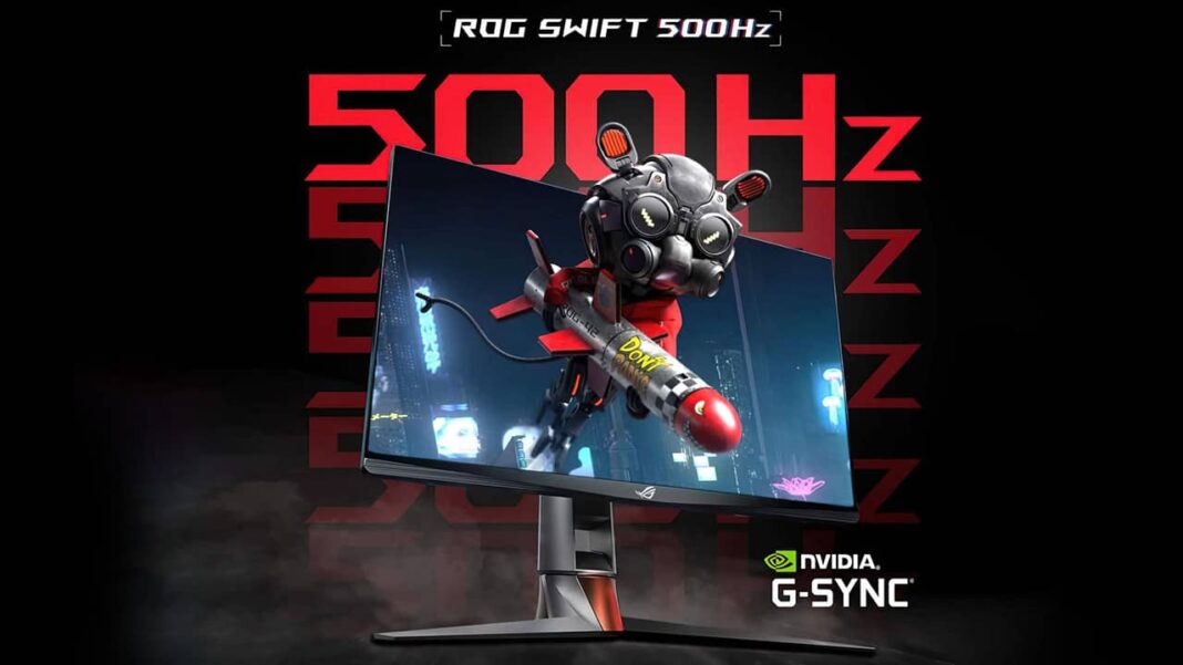 ASUS Republic of Gamers, ROG Swift 500Hz NVIDIA G-SYNC espor oyun monitörünü duyurdu