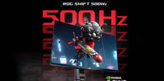 ASUS Republic of Gamers, ROG Swift 500Hz NVIDIA G-SYNC espor oyun monitörünü duyurdu